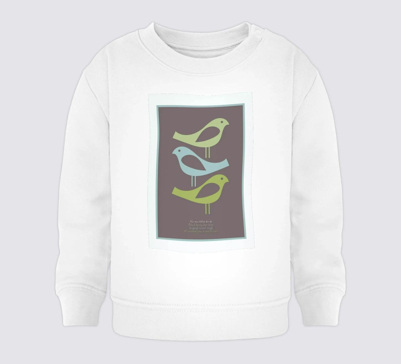 Three little birds felpa neonato da Visual Philosophy