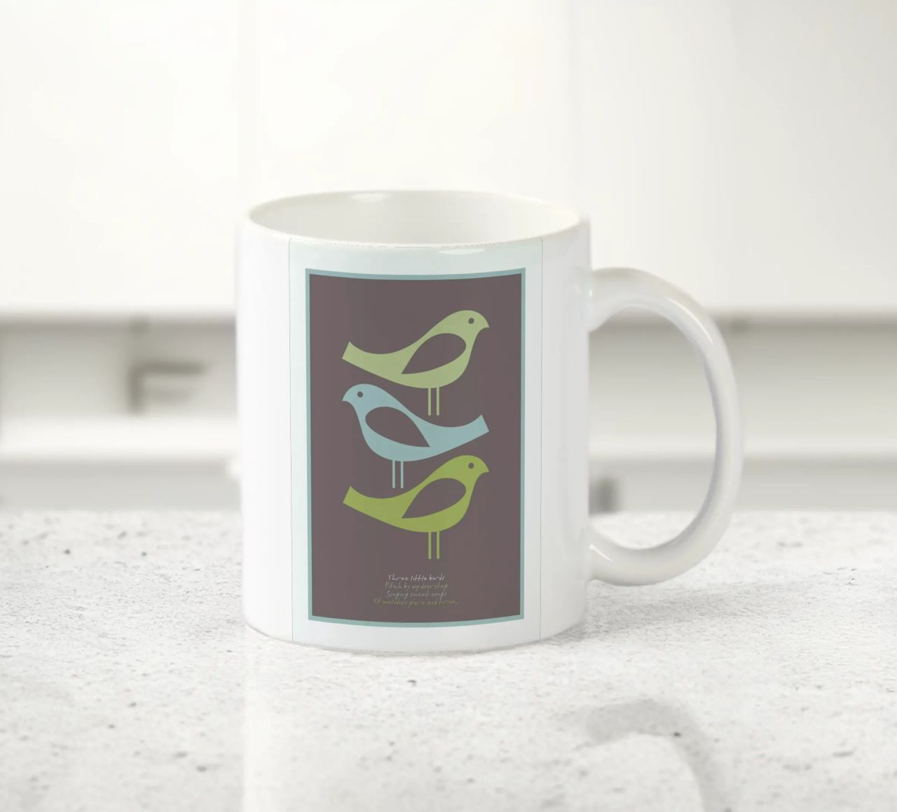 Three little birds tazza in ceramica da Visual Philosophy