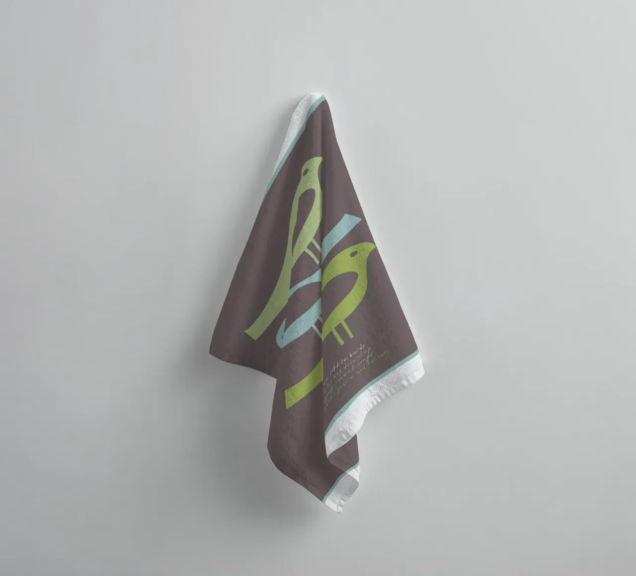 Three little birds asciugamano da bagno da Visual Philosophy