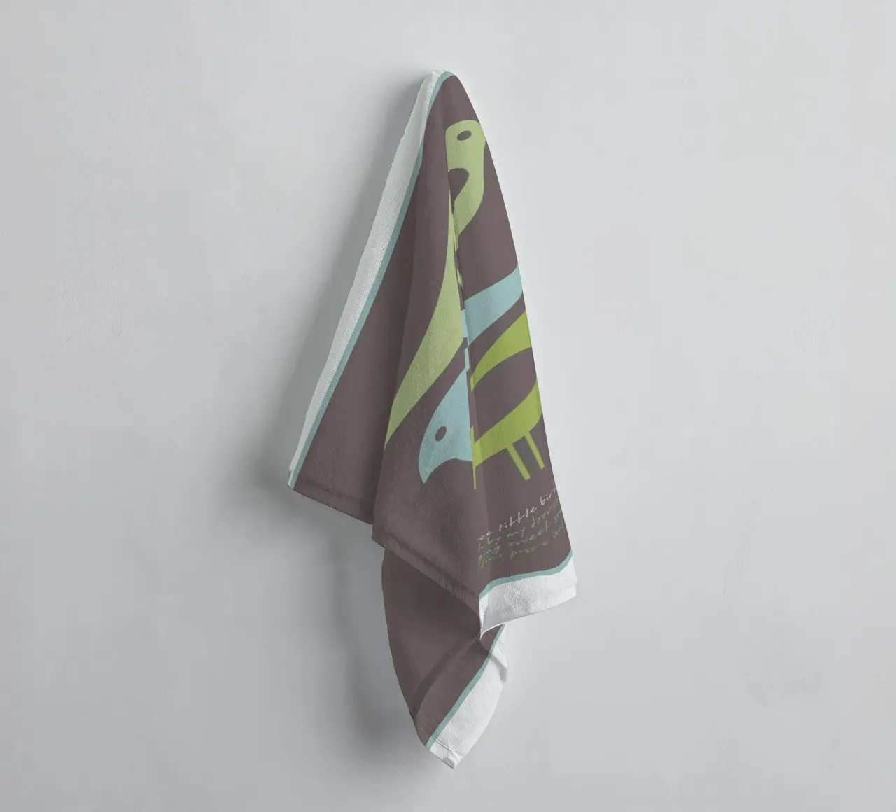 Three little birds asciugamano da bagno da Visual Philosophy