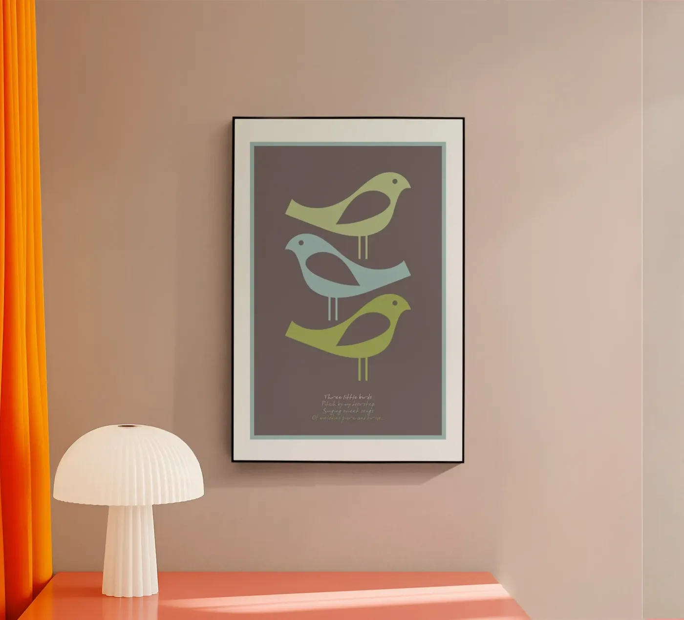 Three little birds plexiglass da Visual Philosophy