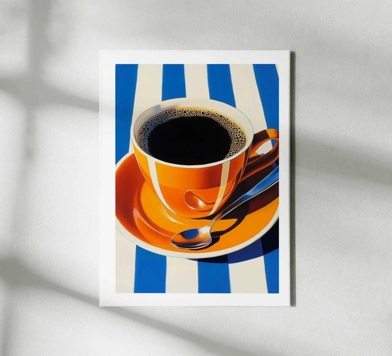 Tazza da caffè moderna tela con Cornice a cassetta da Spice & Style