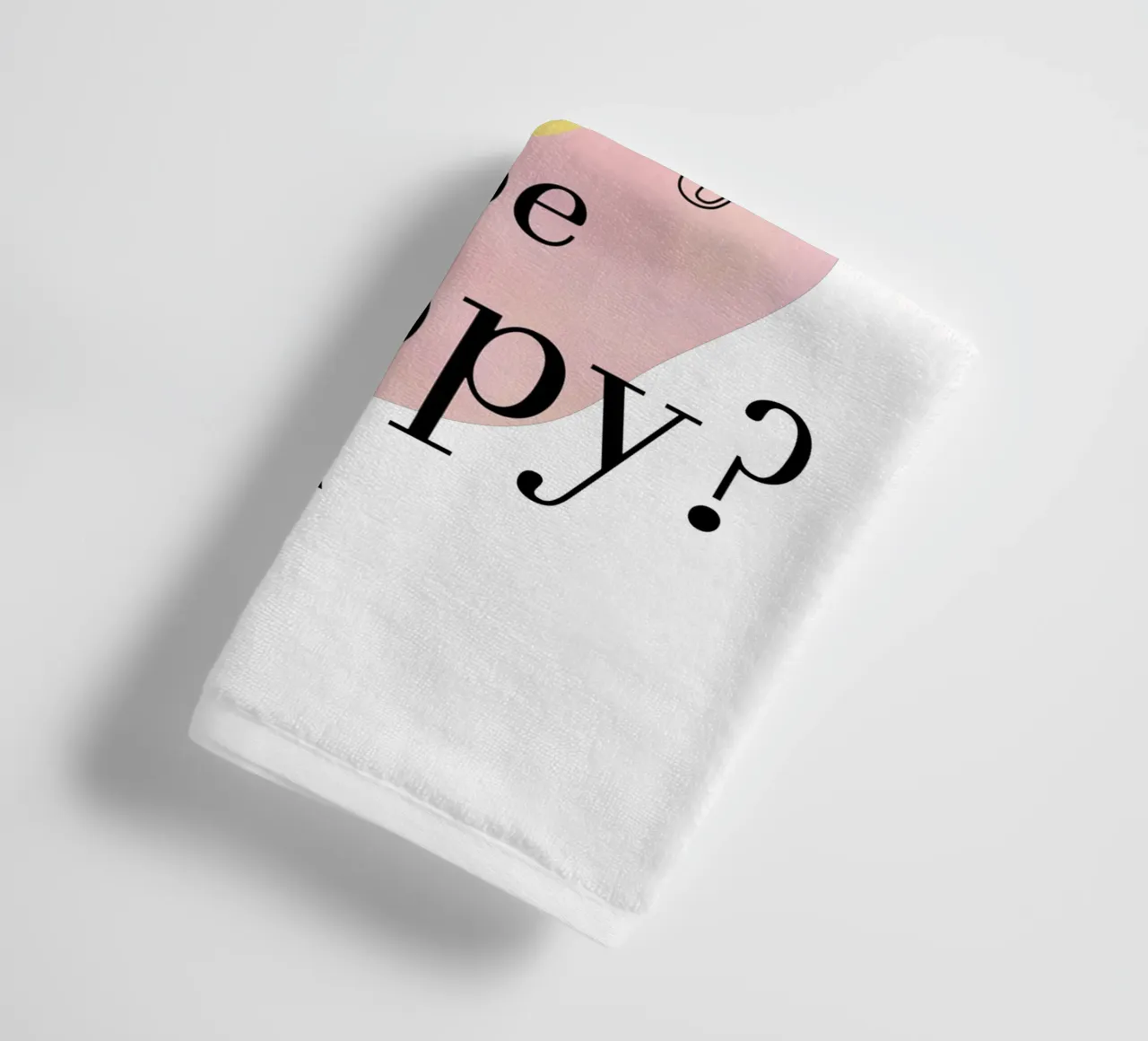 Are you ready to be happy? asciugamano da bagno da natural neutral