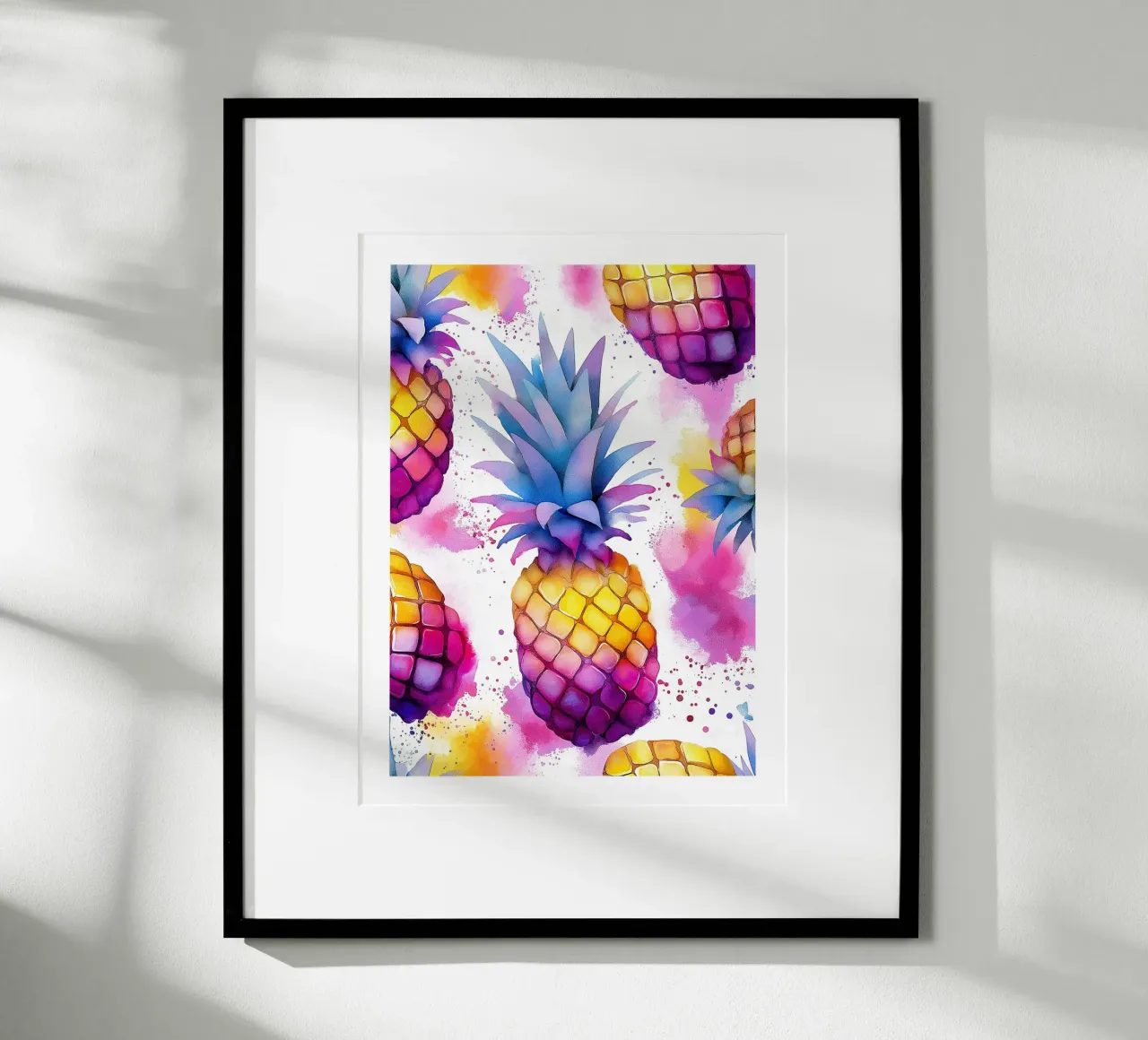 Ananas ad acquerello poster da Spice & Style