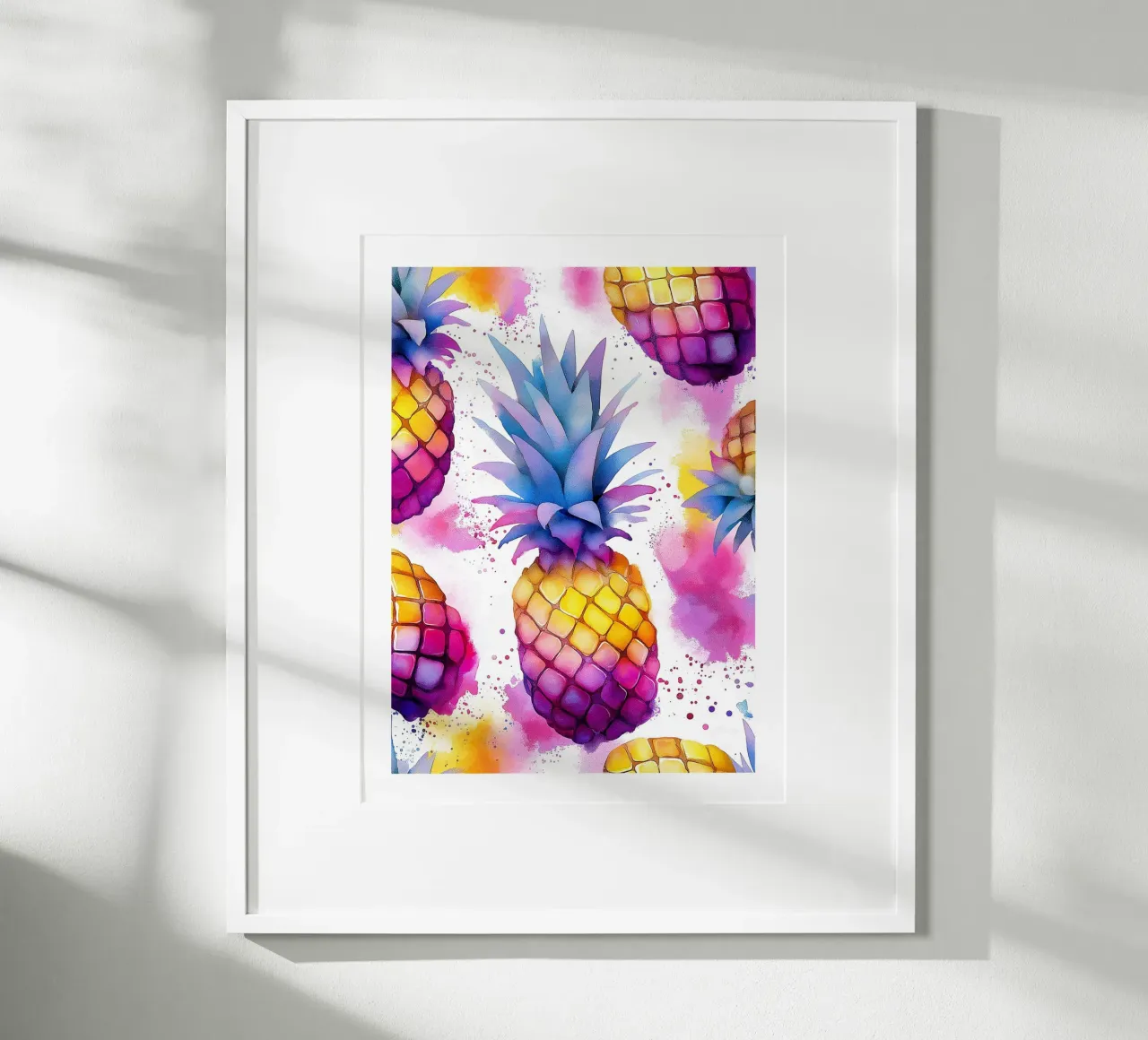 Ananas ad acquerello poster da Spice & Style