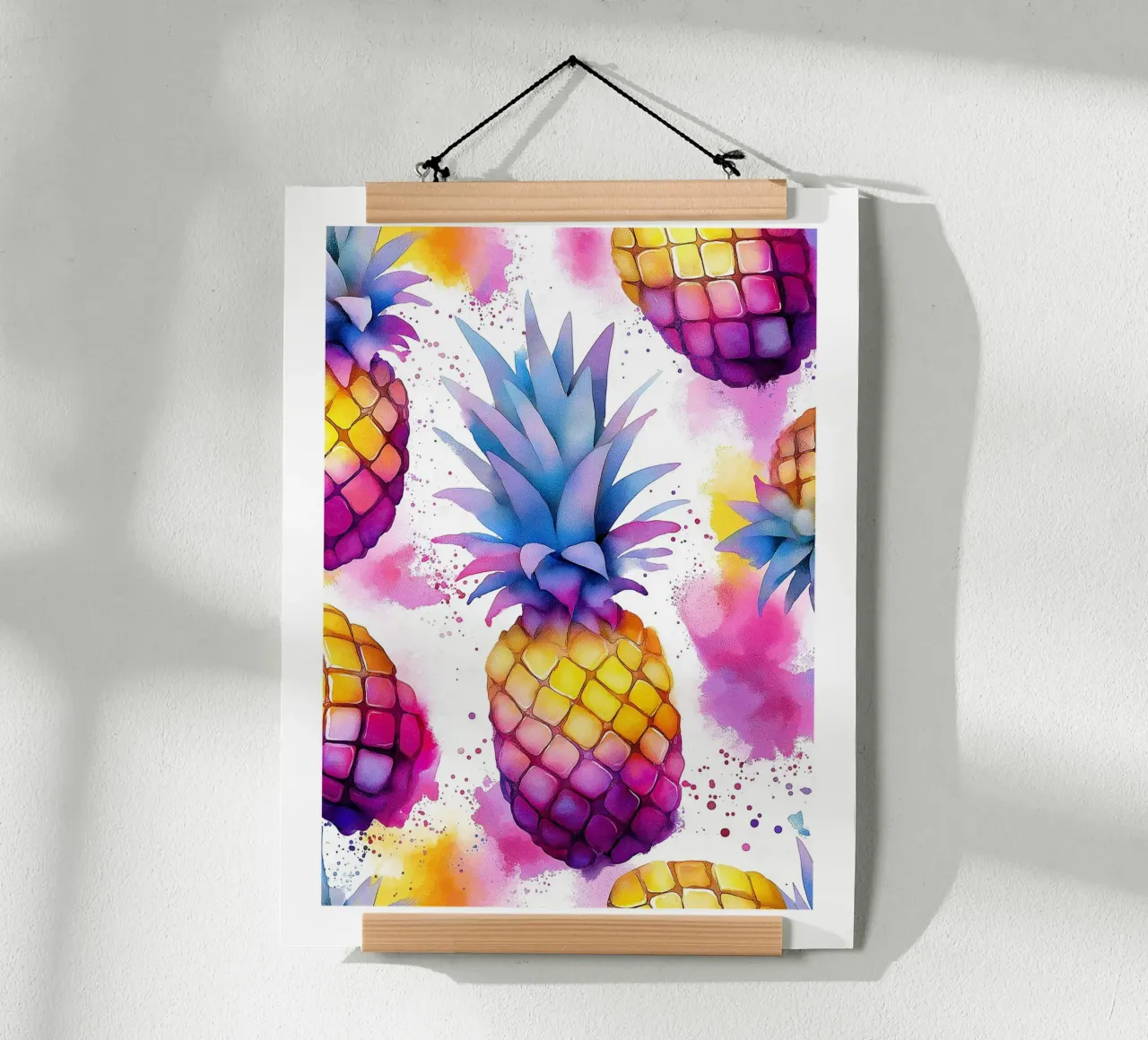 Ananas ad acquerello poster da Spice & Style