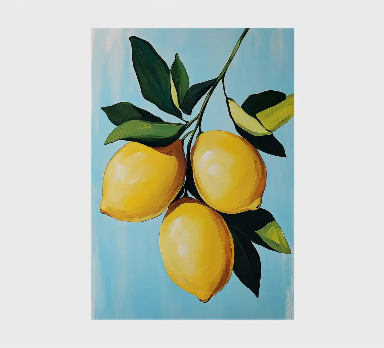 Luminous Lemons against a Blue Background notebook by Spice & Style