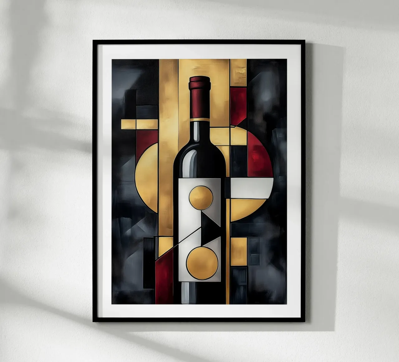 Astrazione geometrica del vino poster da Spice & Style