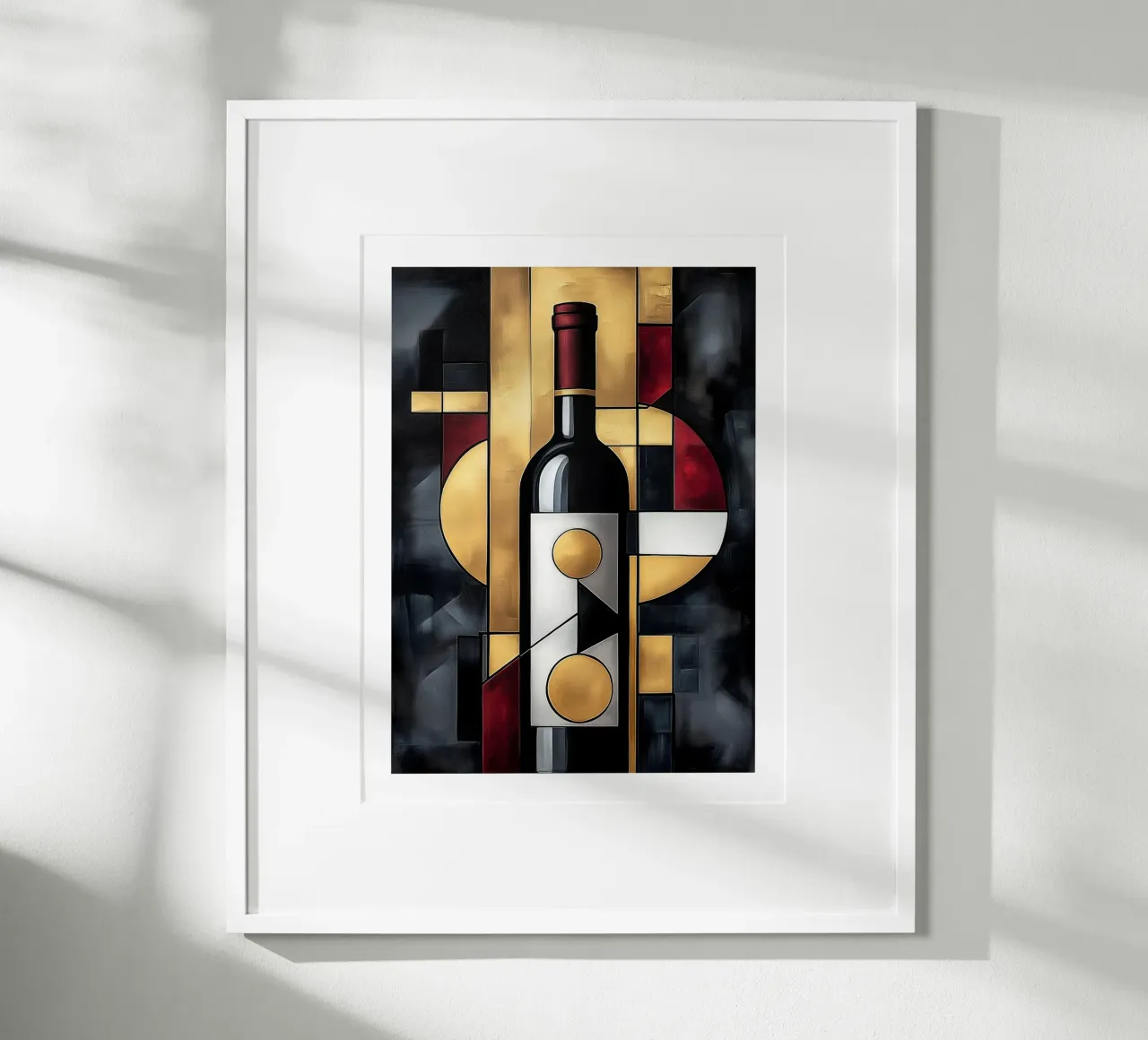 Astrazione geometrica del vino poster da Spice & Style