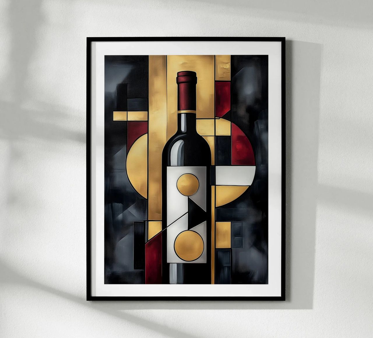 Geometric Abstraction of Wine poster by Spice & Style