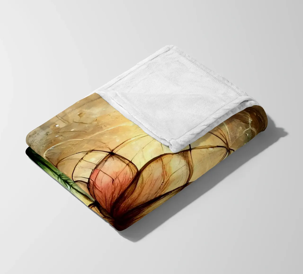 Fiore della vita - stile acquerello coperta in pile da spiritual