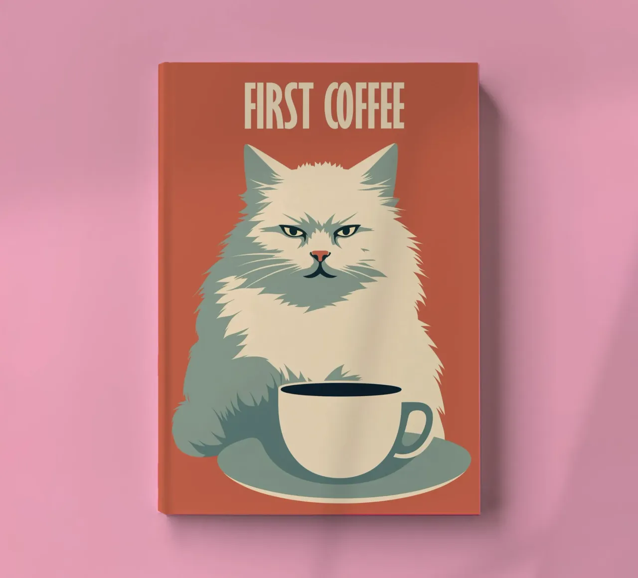 First Coffee | Katze vor dem ersten Kaffee Notizbuch von Autofocus