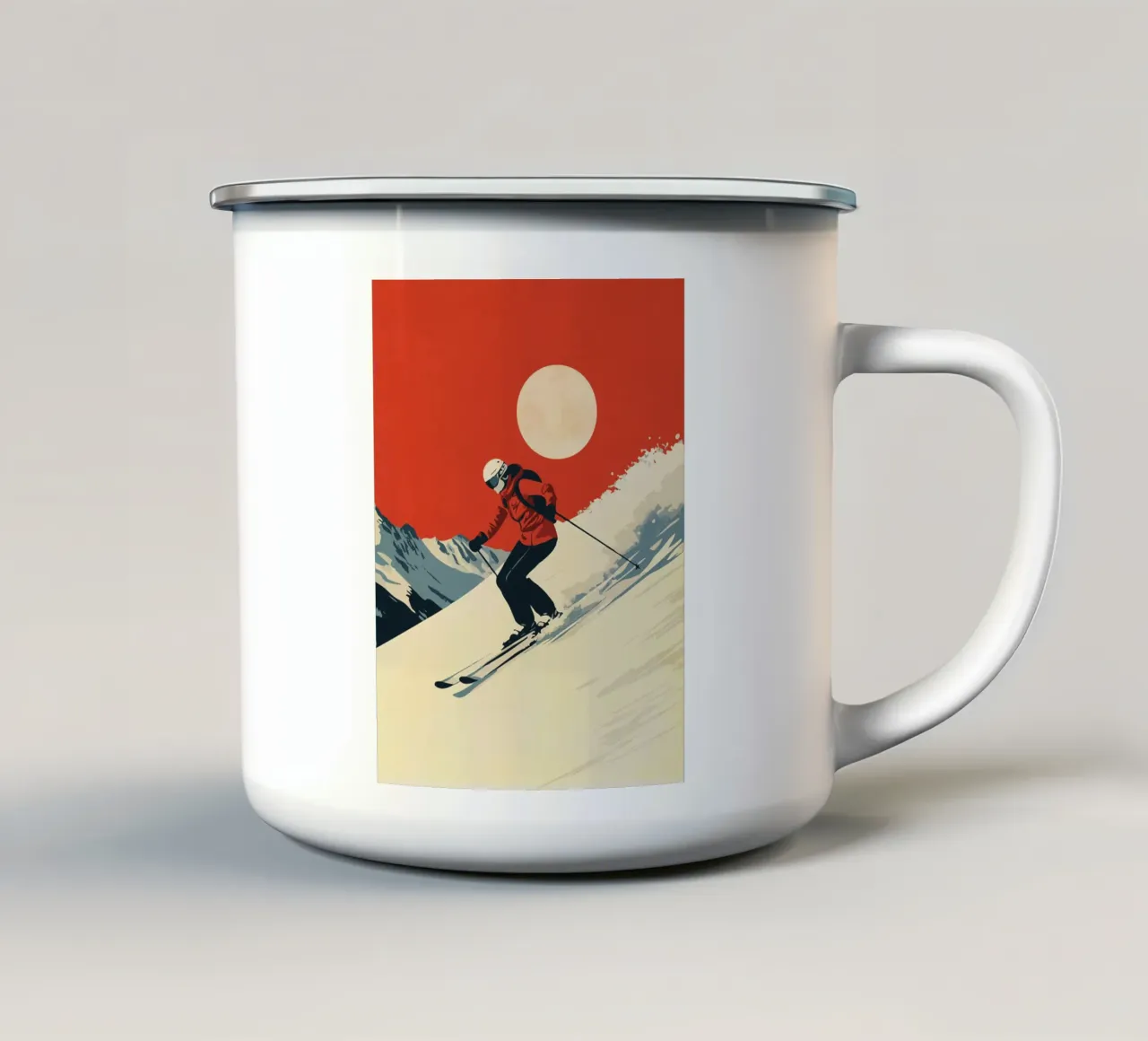 Amante della neve tazza in smalto da LaylaOzFun