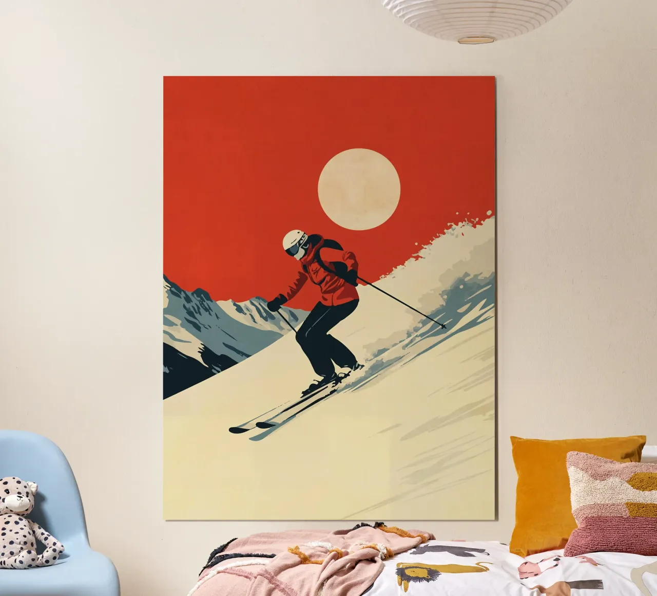Snow lover poster with aluminum frame by LaylaOzFun