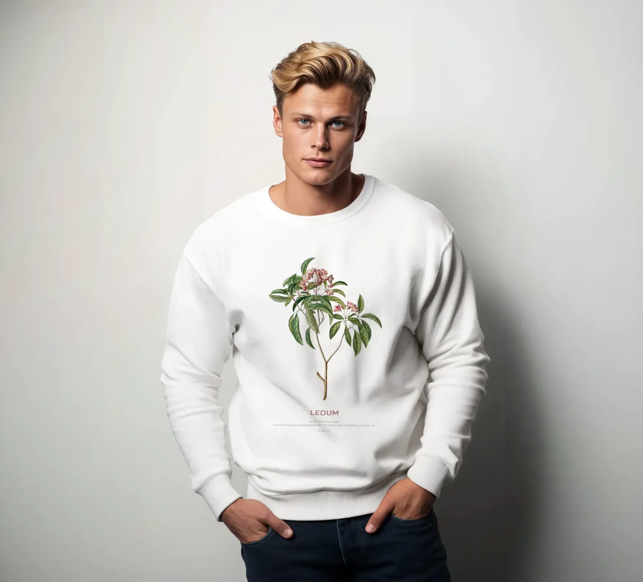 Fiore di Ledum o tè di Labrador felpa da Vintagrafica