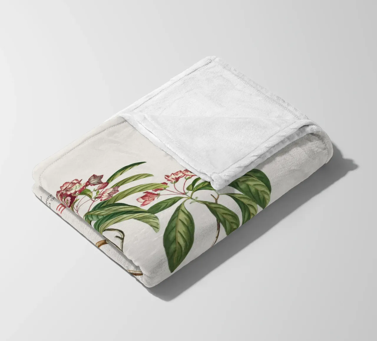Ledum-Blüten oder Labrador-Tee Fleecedecke von Vintagrafica