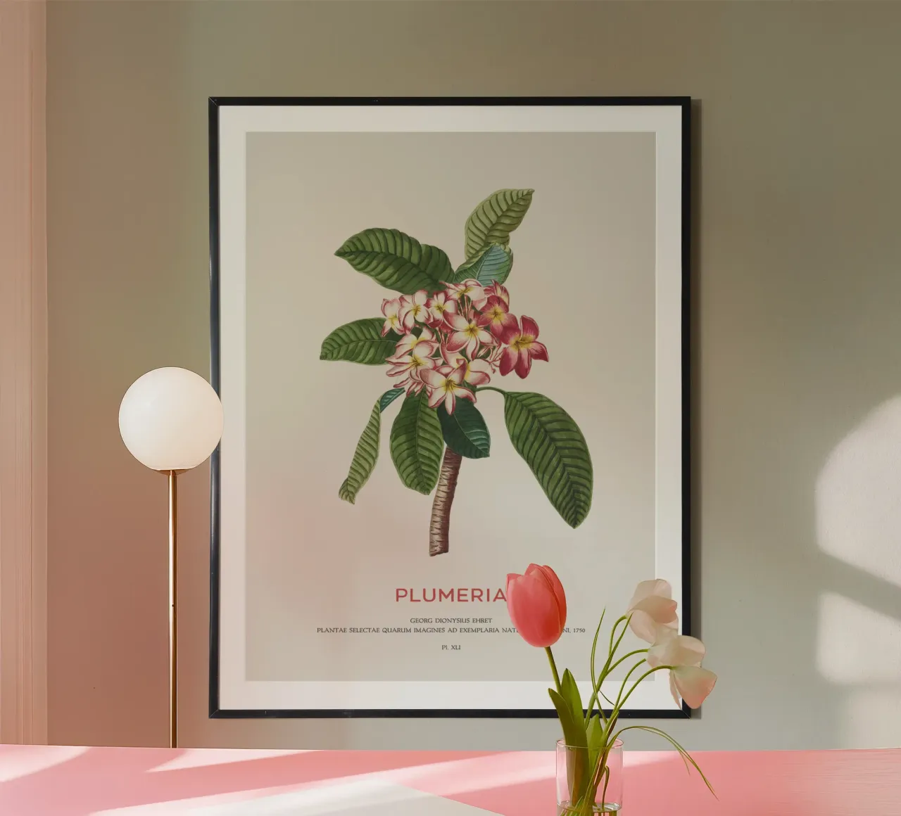 Fiore di plumeria carta hahnemühle da Vintagrafica