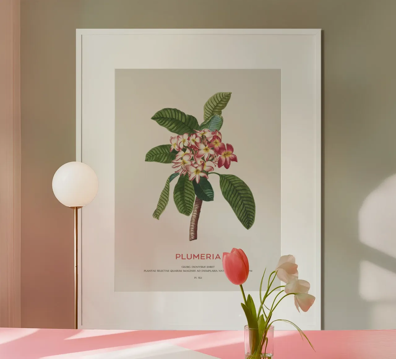 Fiore di plumeria carta hahnemühle da Vintagrafica