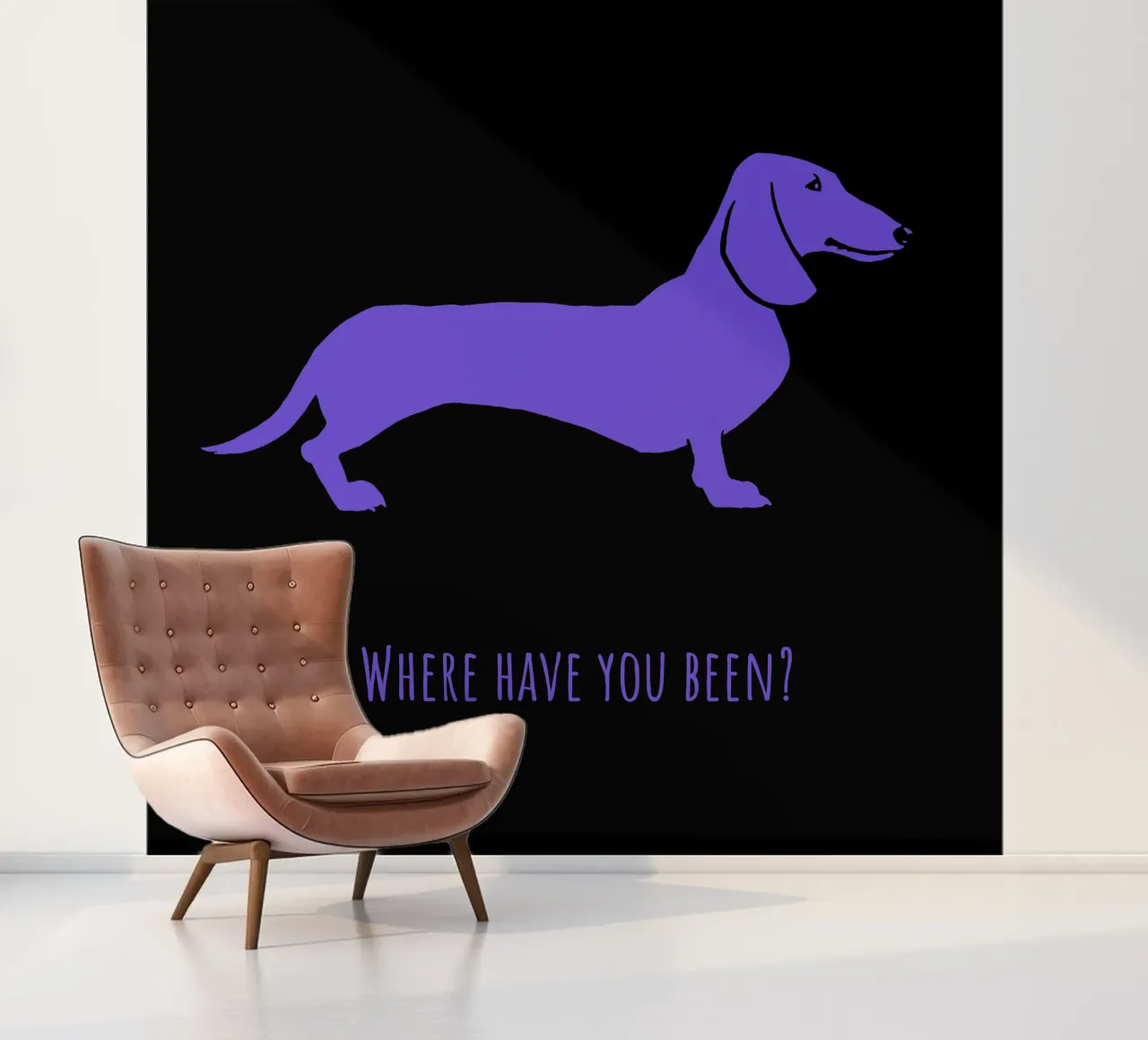 Teckel fotobehang van Pop dogs