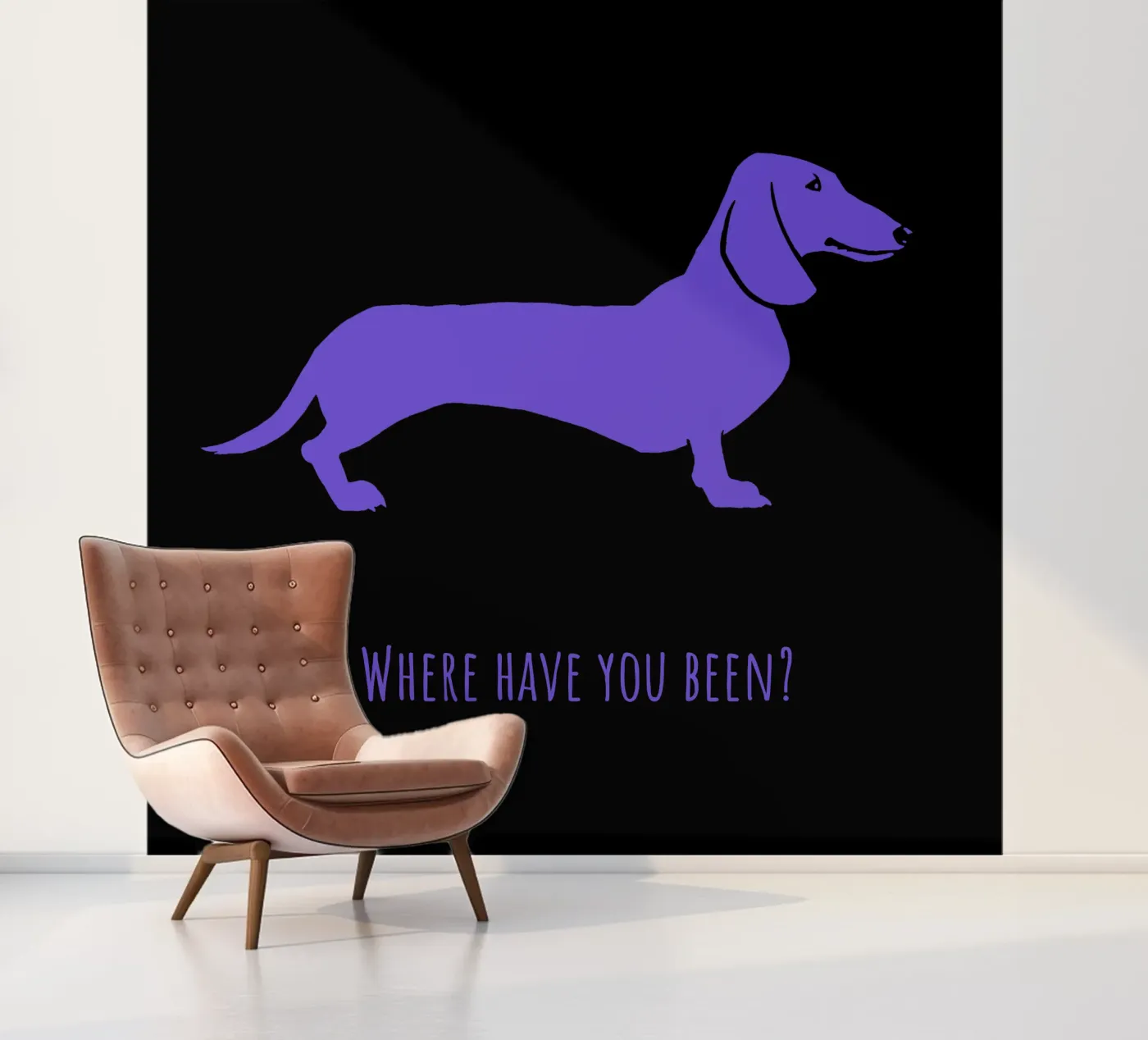Teckel fotobehang van Pop dogs