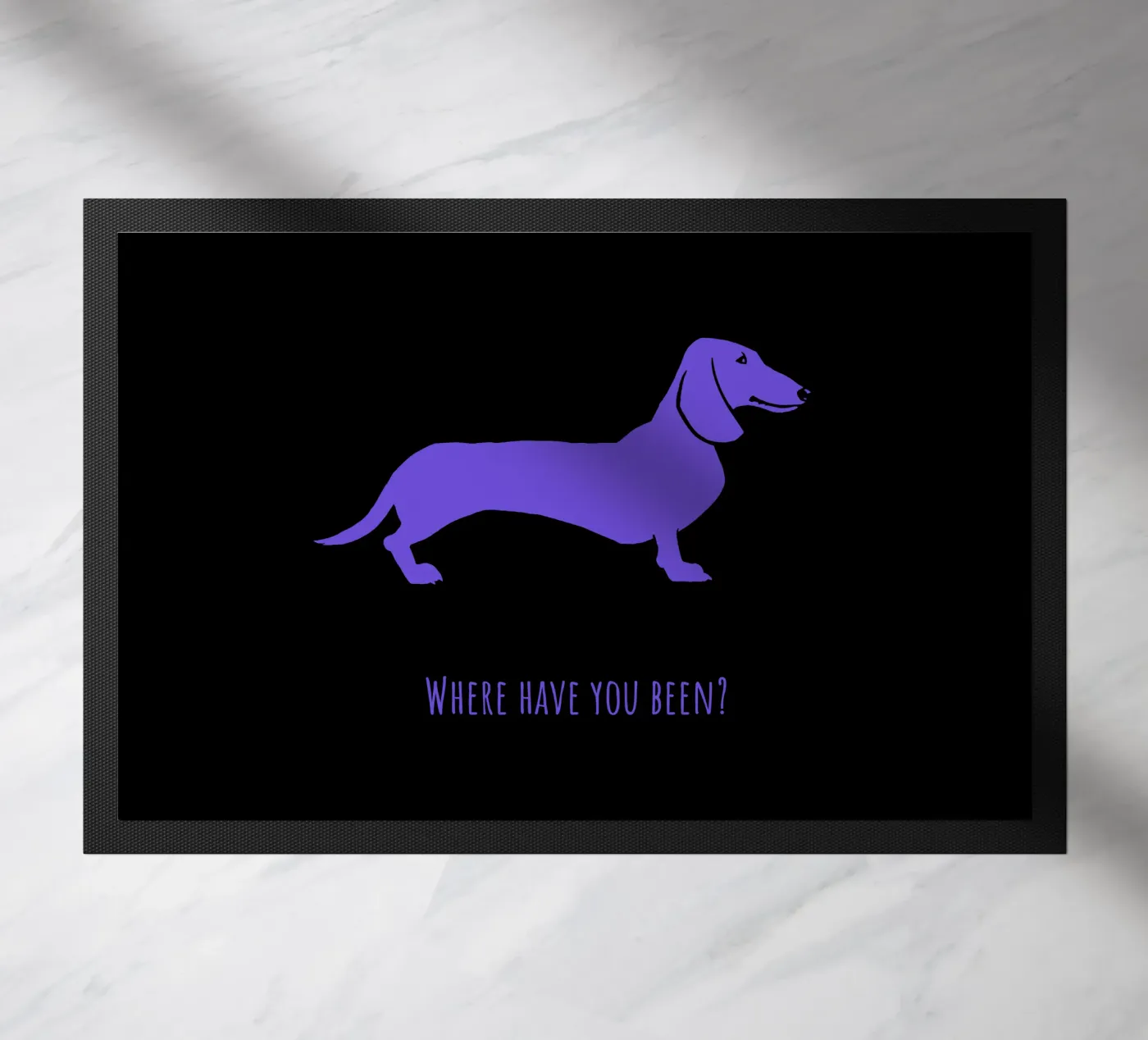 Teckel deurmat van Pop dogs