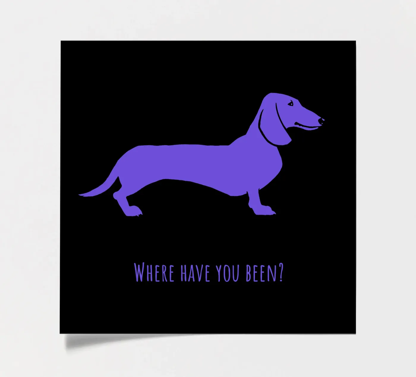 Teckel stickervel van Pop dogs
