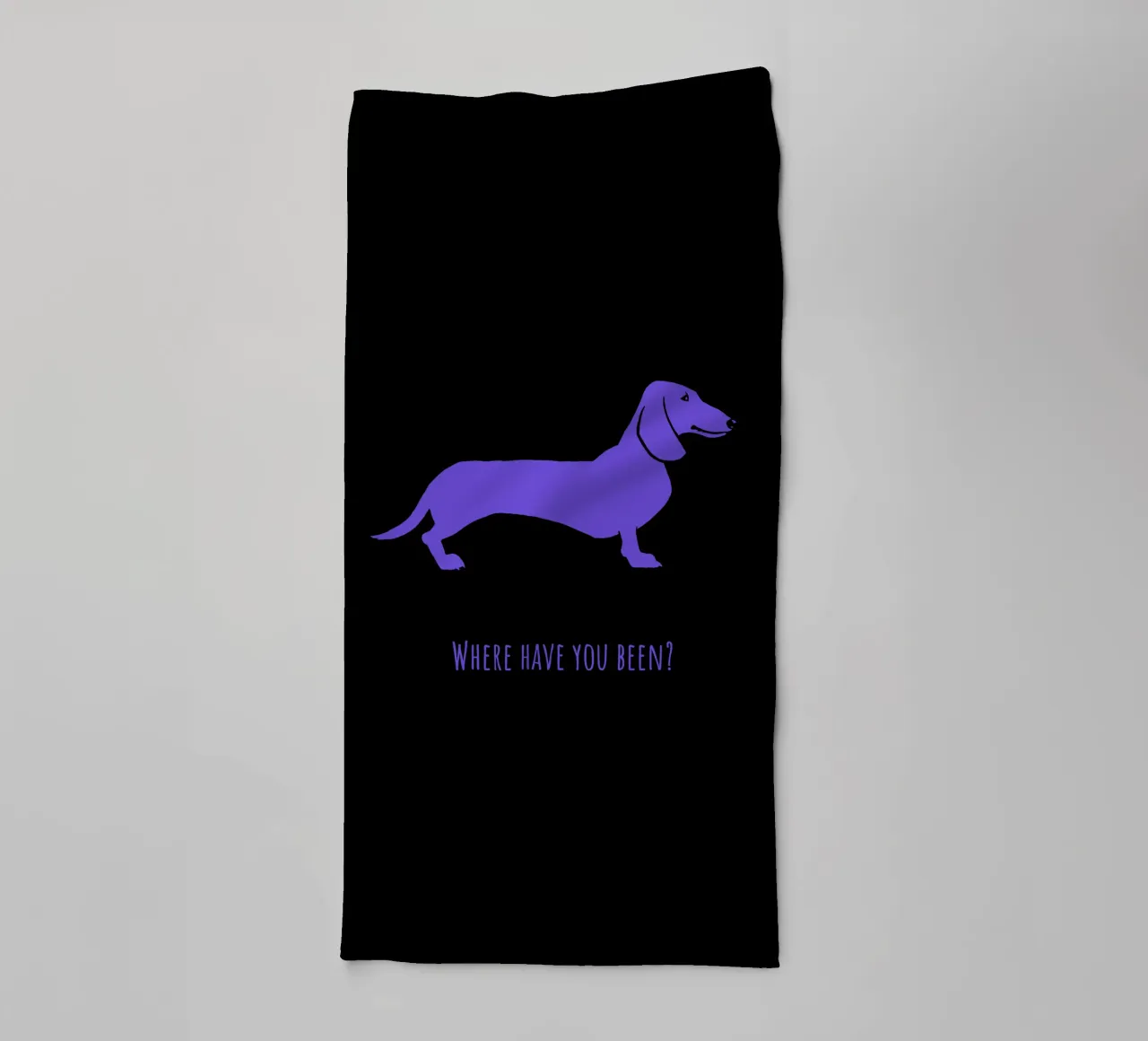 Teckel badhanddoek van Pop dogs