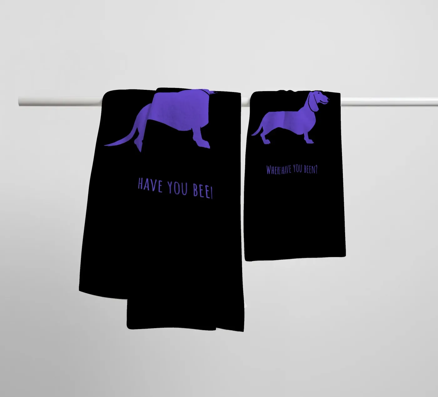 Teckel badhanddoek van Pop dogs