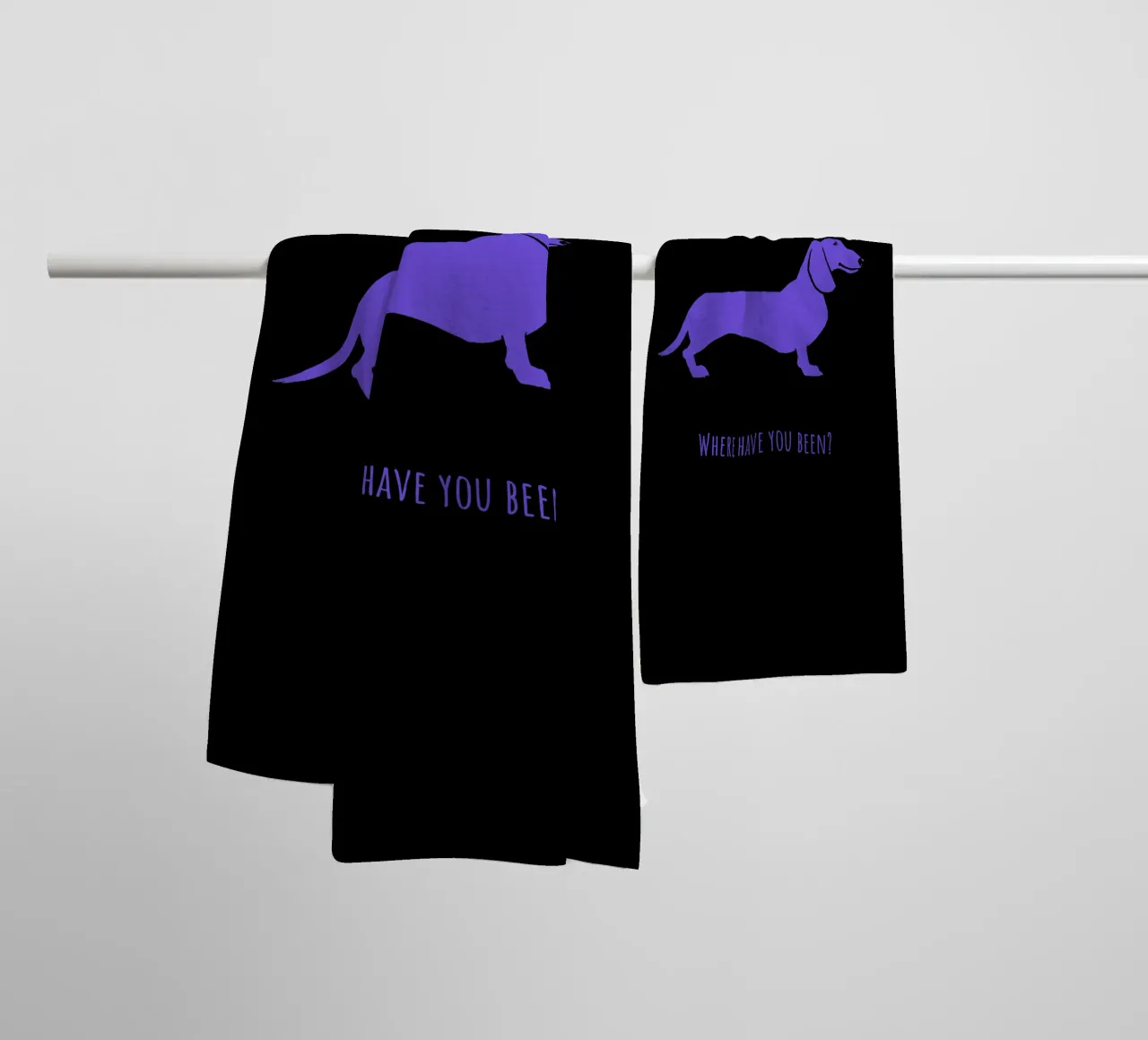 Teckel badhanddoek van Pop dogs