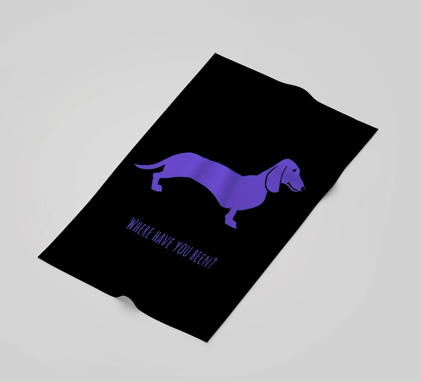 Teckel strandhanddoek van Pop dogs