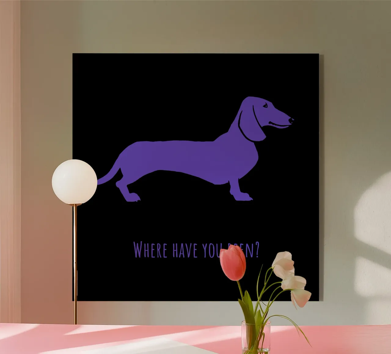 Teckel plexiglas de Pop dogs