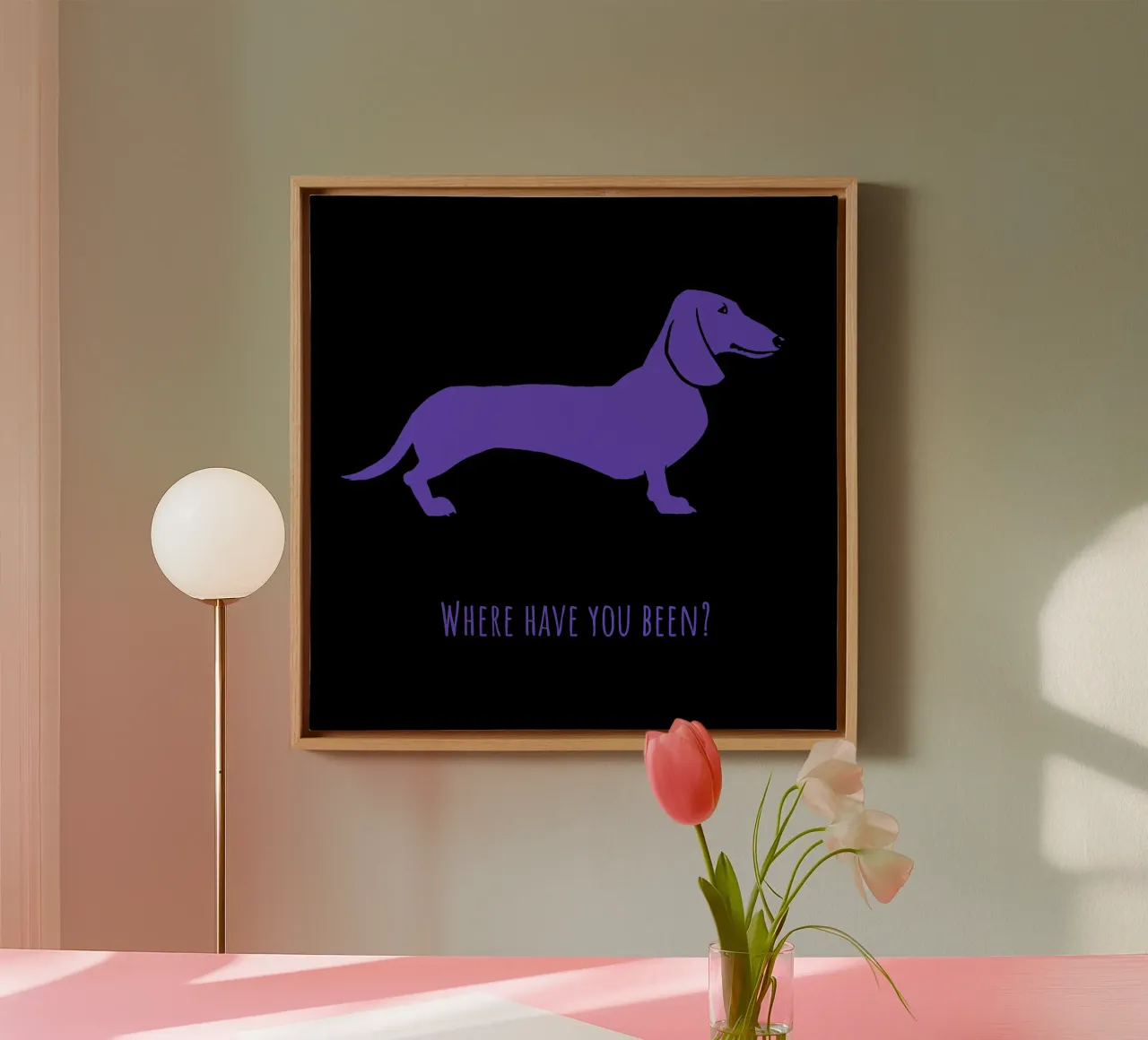 Teckel canvas van Pop dogs