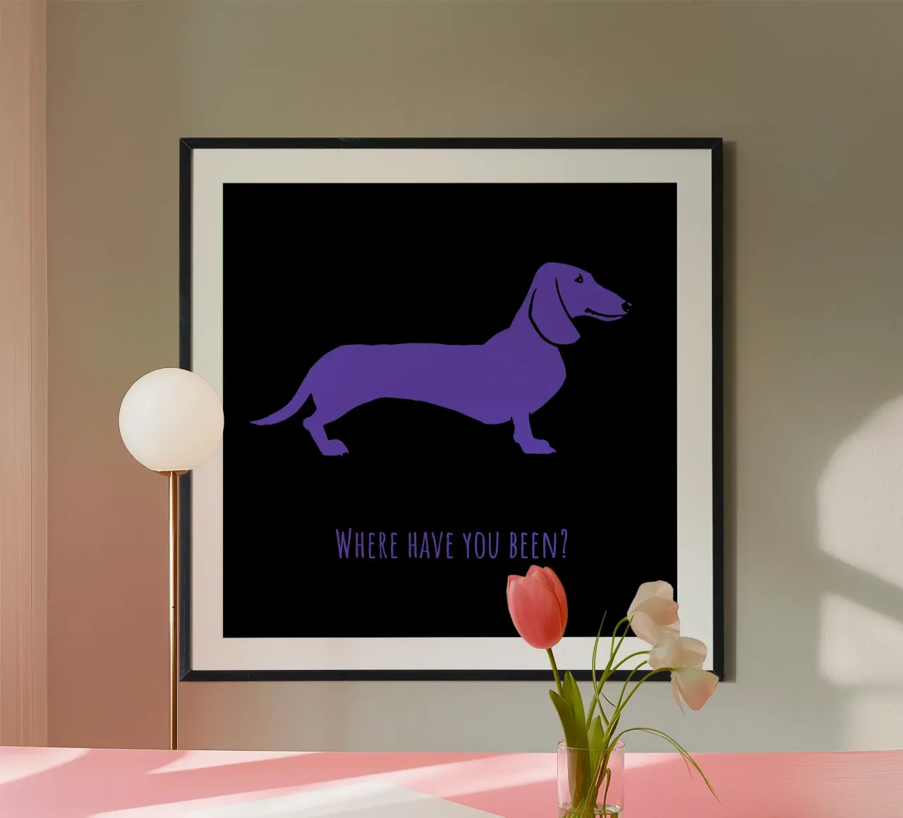 Teckel poster van Pop dogs