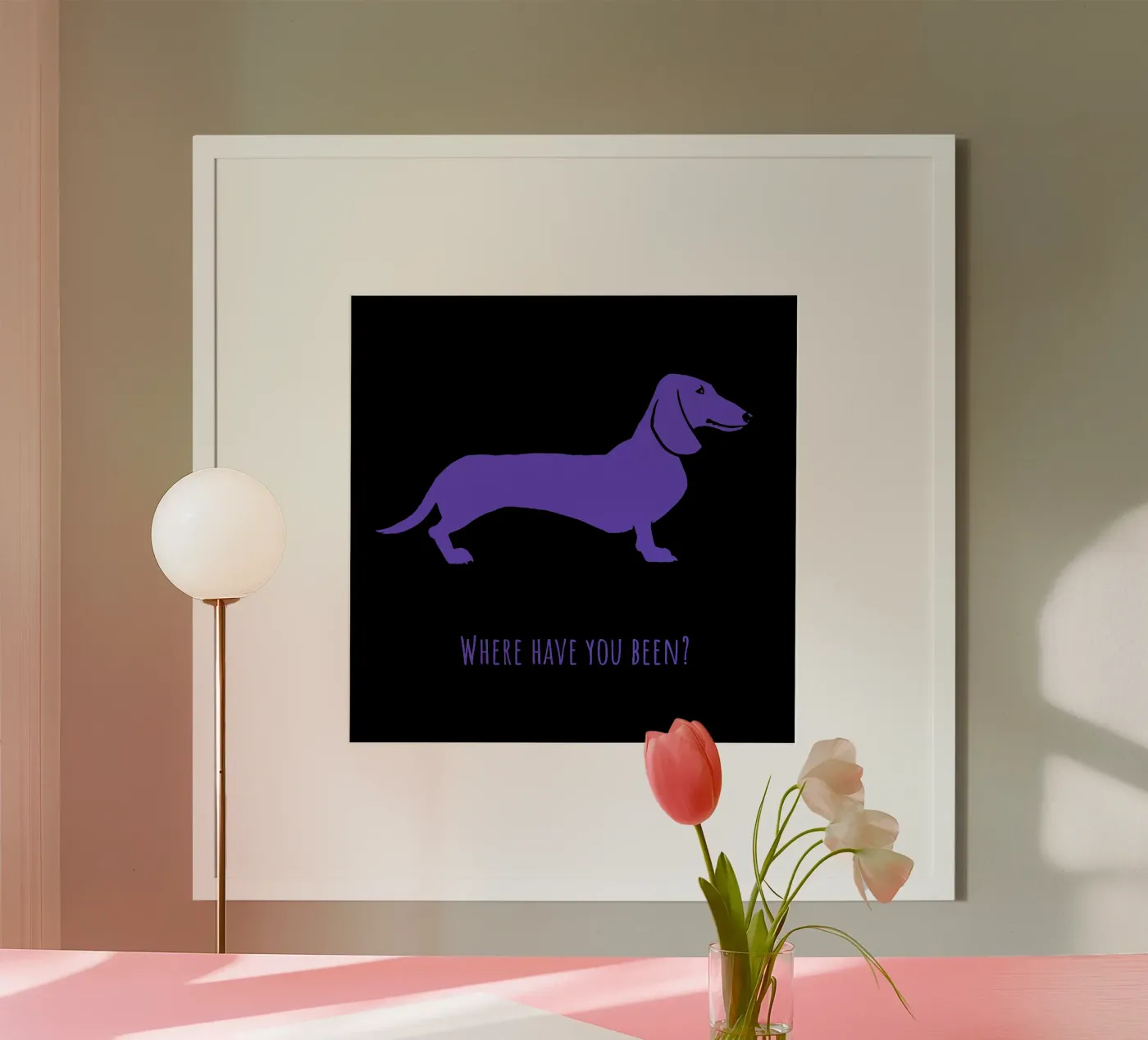 Dachshund poster van Pop dogs