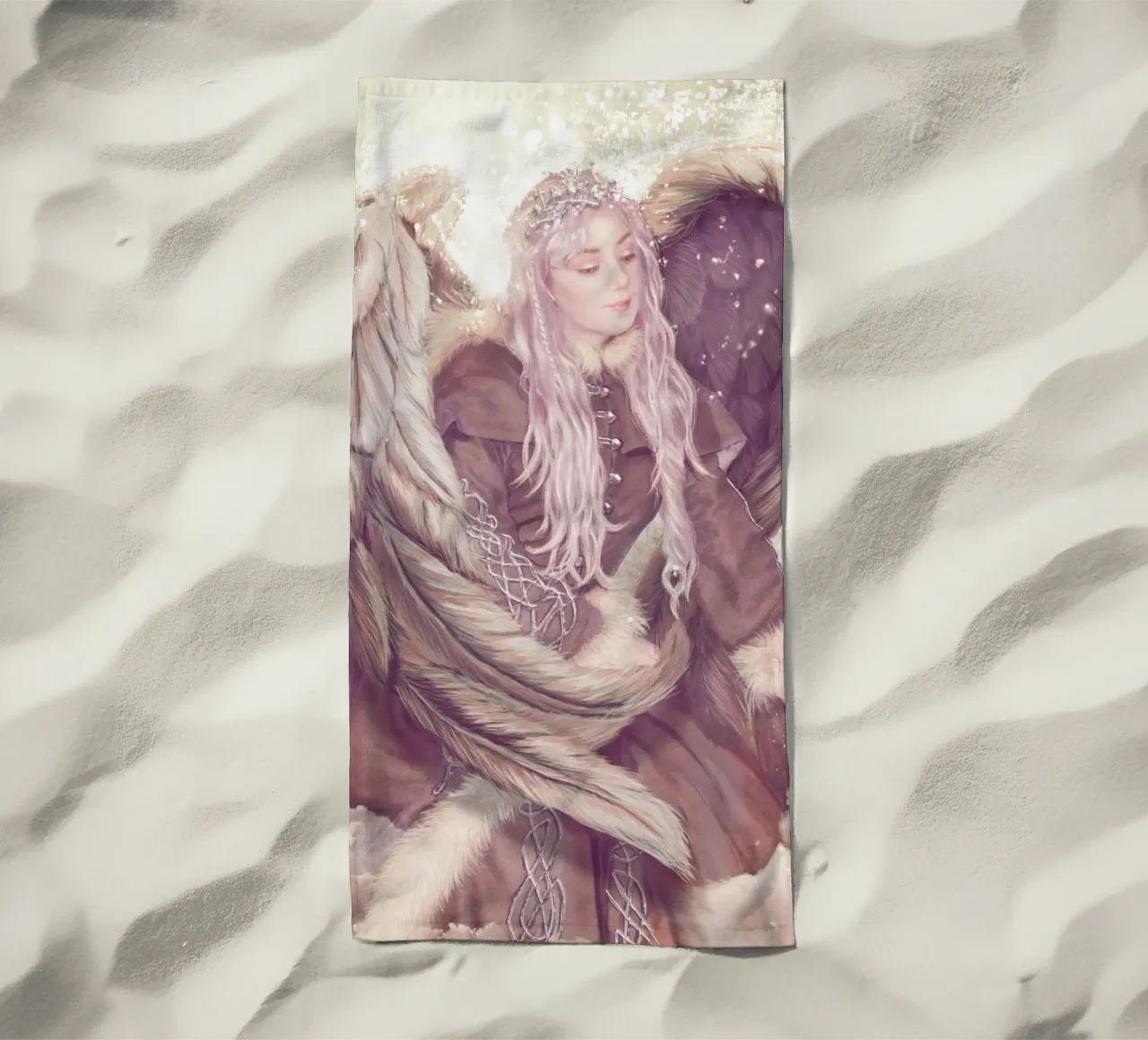 Angelo d'inverno telo mare da Eva Nev