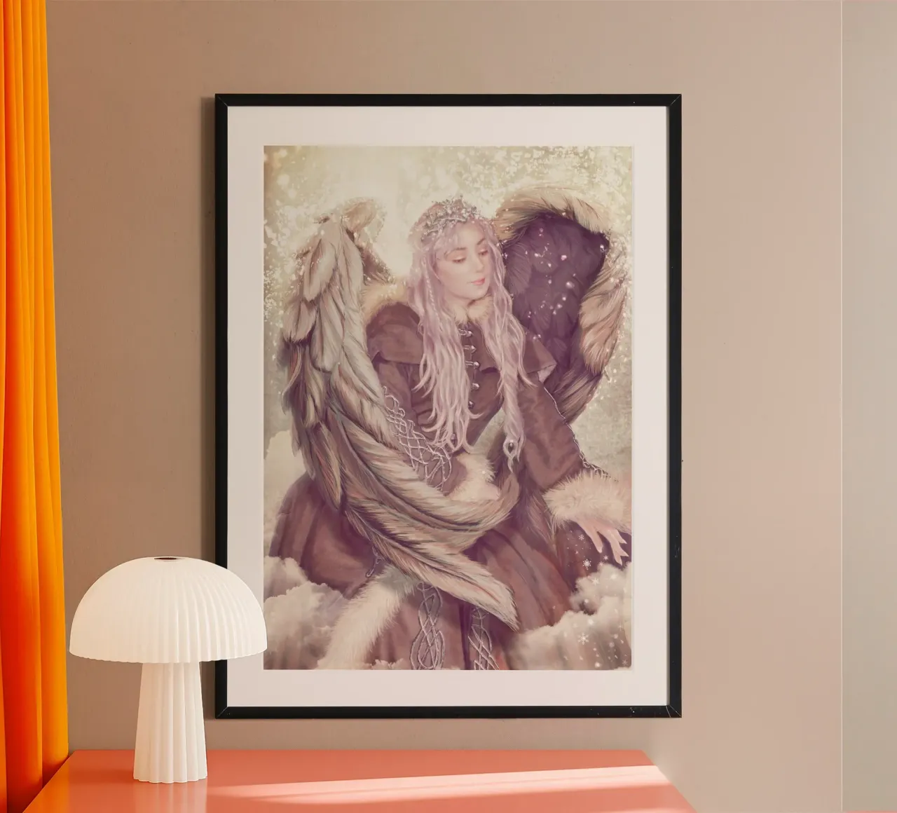 Angelo d'inverno carta hahnemühle da Eva Nev
