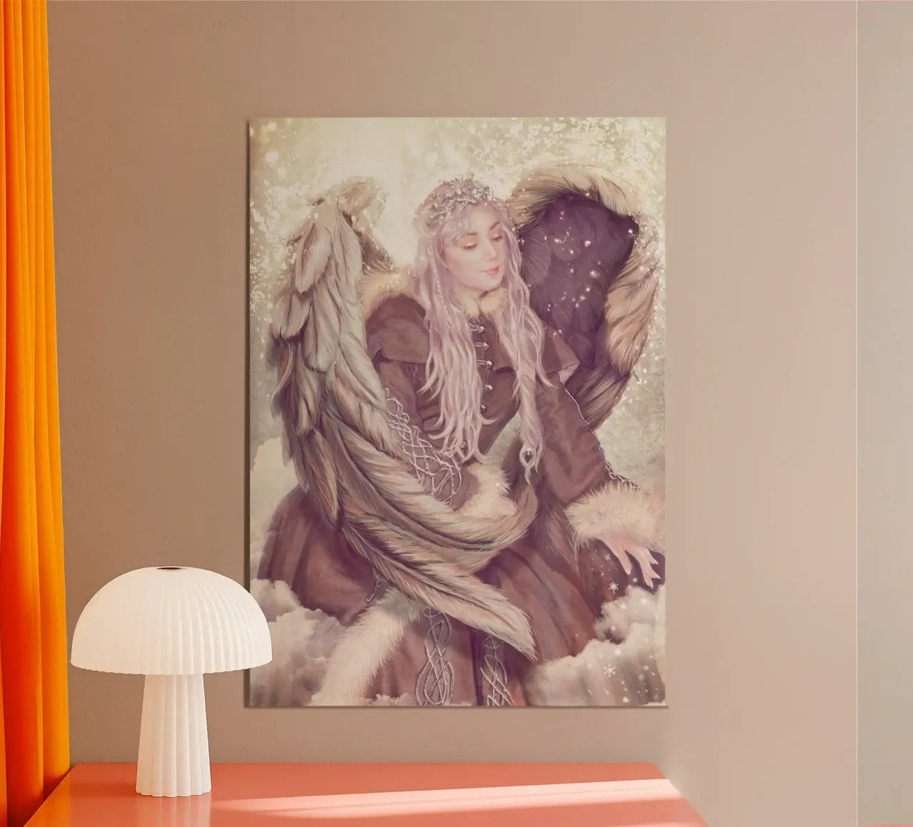 Angelo d'inverno carta hahnemühle da Eva Nev
