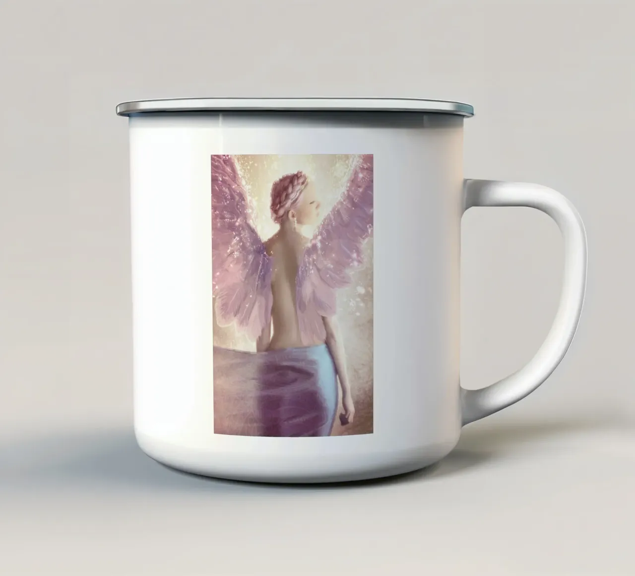Angelo Aurora tazza in smalto da Eva Nev