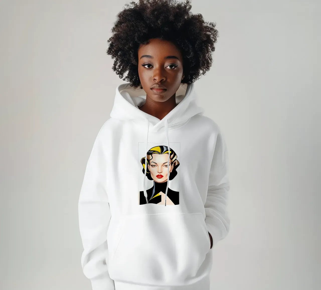 RAGAZZA ART DECO felpa con cappuccio da ART DECO