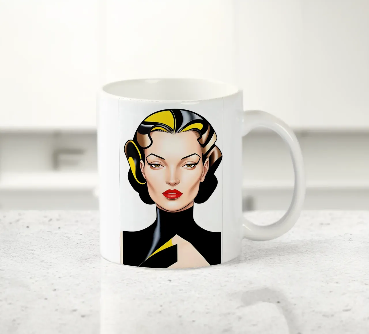 RAGAZZA ART DECO tazza in ceramica da ART DECO