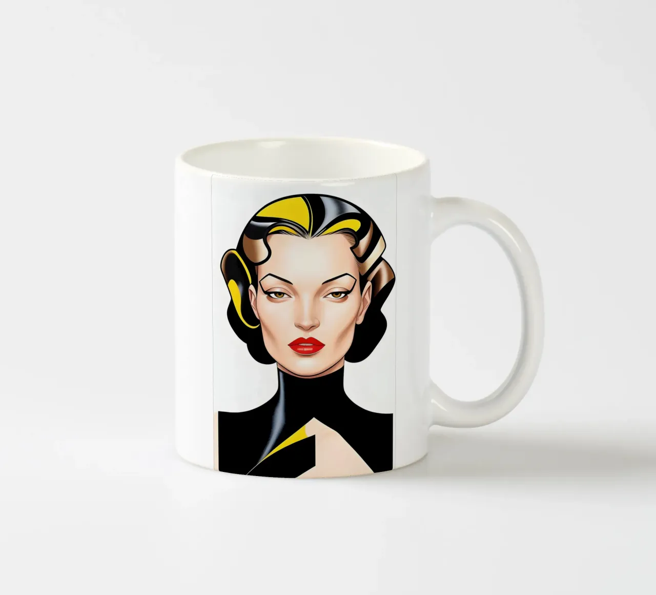 RAGAZZA ART DECO tazza in ceramica da ART DECO