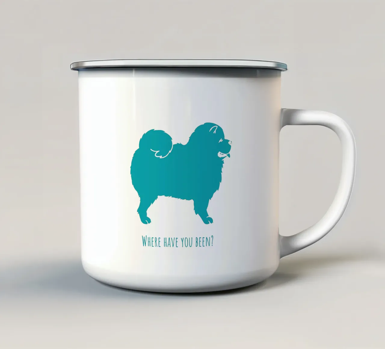 Chow Chow tazza in smalto da Pop dogs
