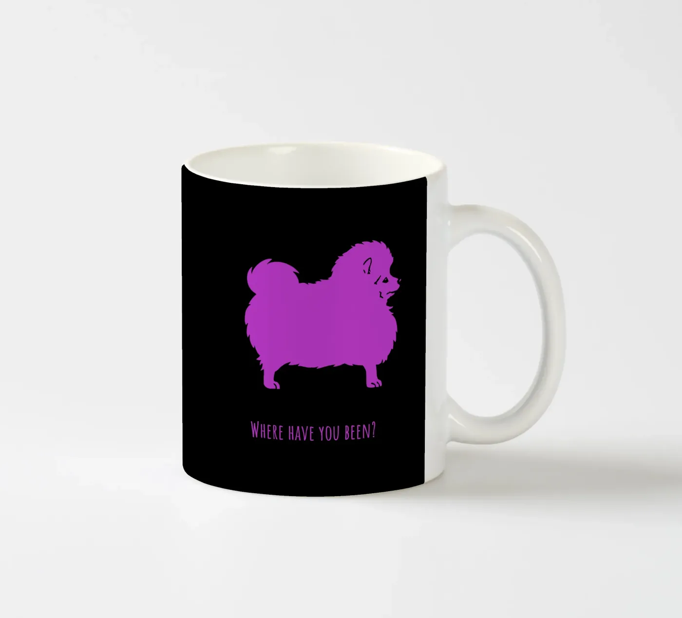 Small spitz ceramic mug by Pop dogs