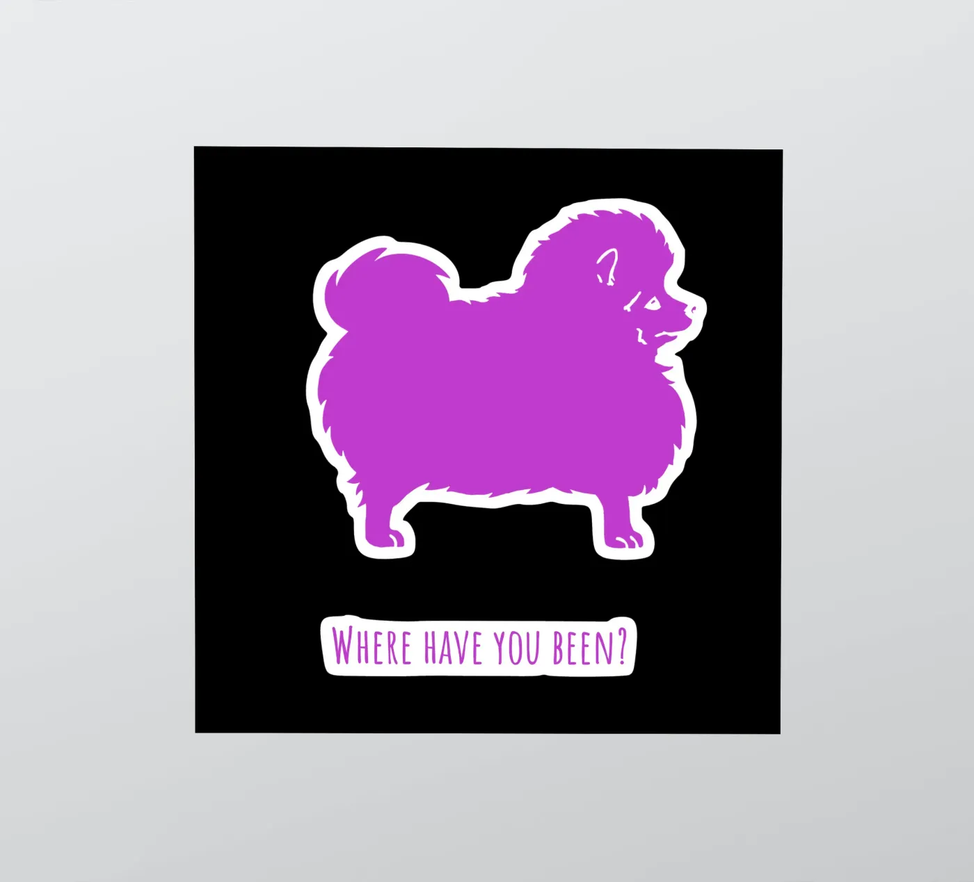 Small spitz sticker by Pop dogs