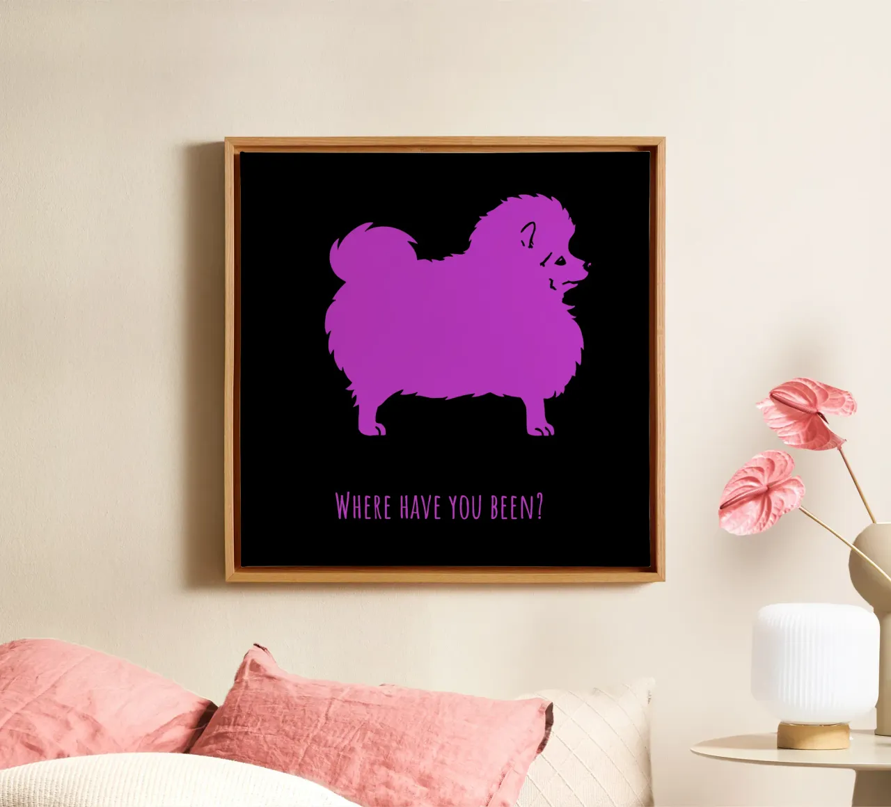 Small spitz canvas by Pop dogs