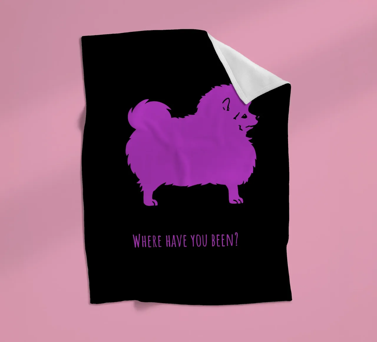 Kleine keeshond fleecedeken van Pop dogs