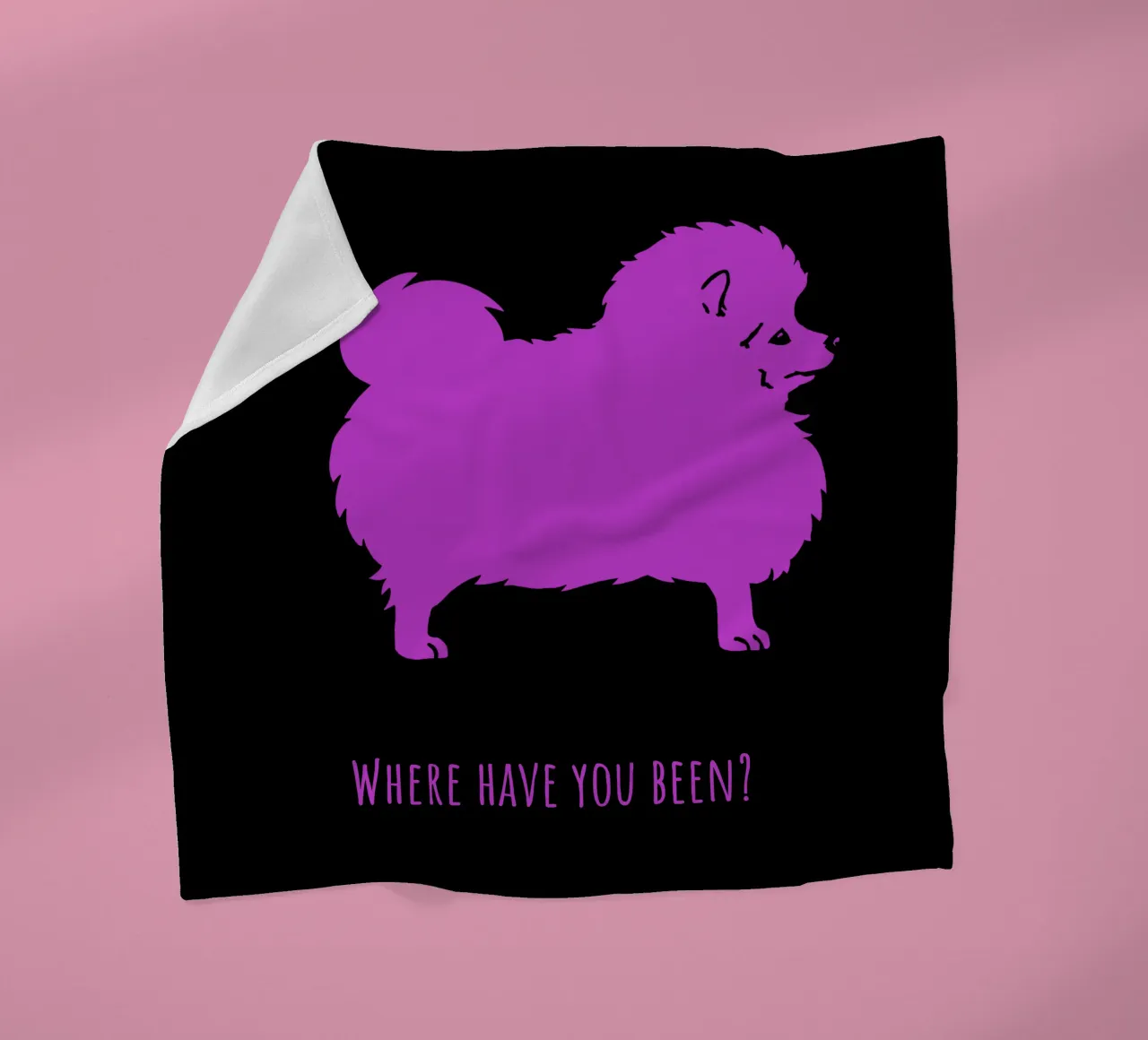 Kleine keeshond fleecedeken van Pop dogs