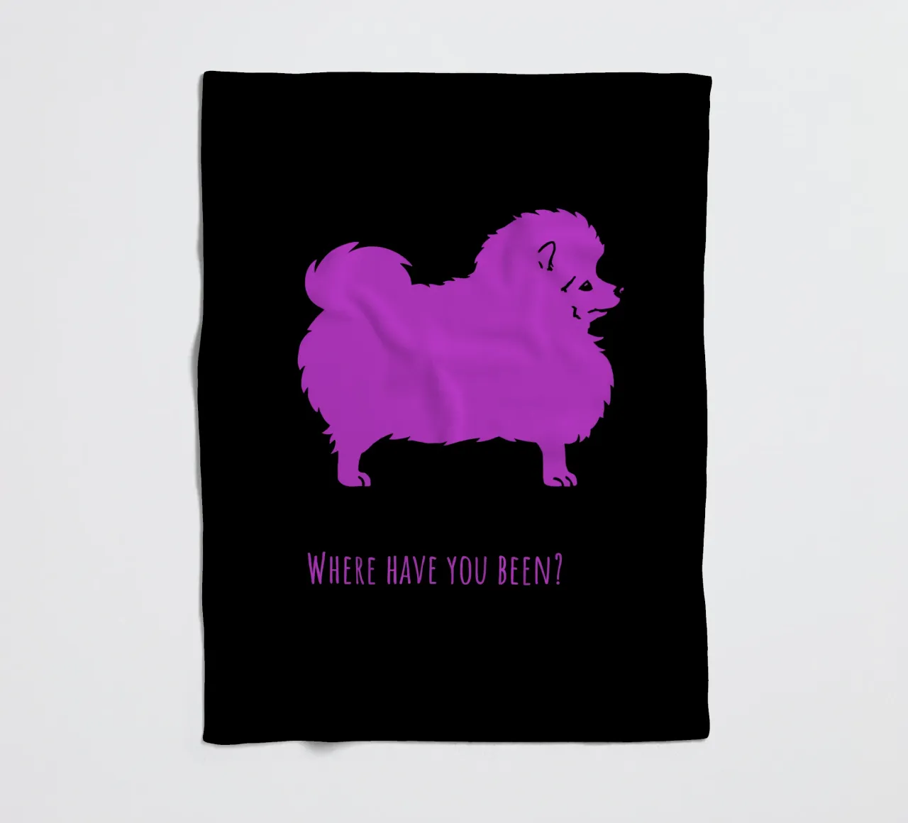 Kleine keeshond fleecedeken van Pop dogs