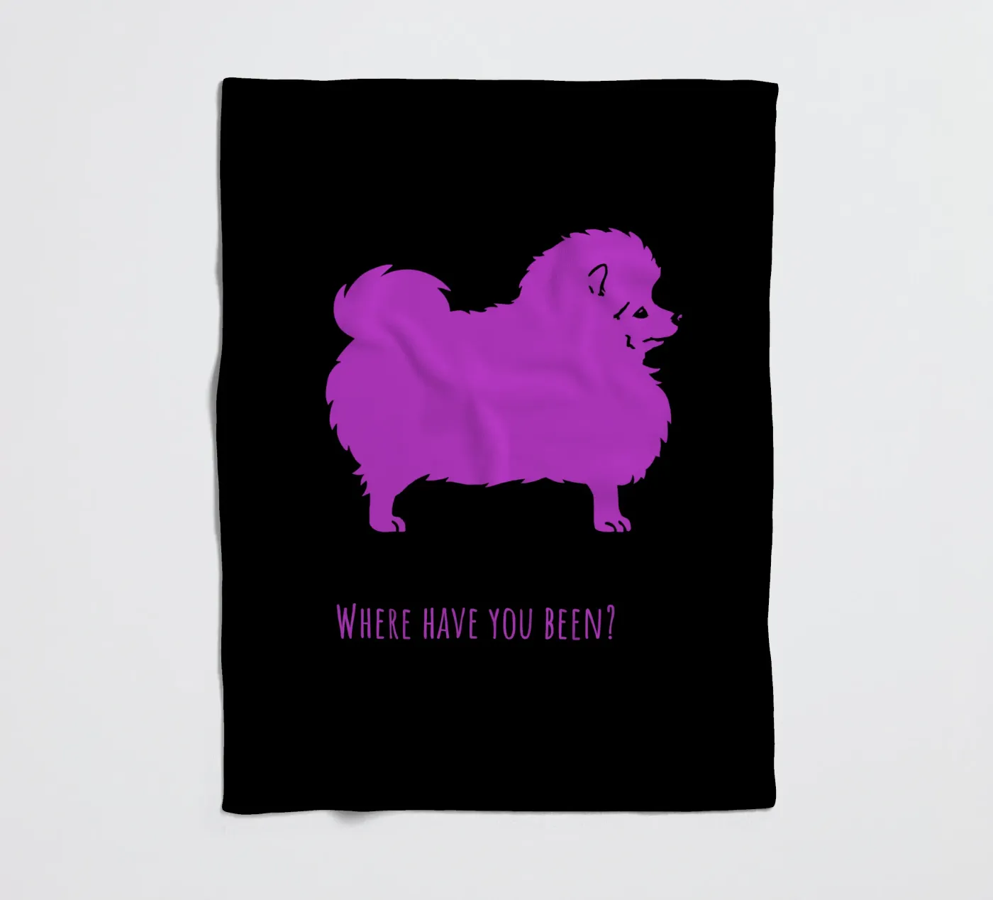 Small spitz fleece blanket by Pop dogs