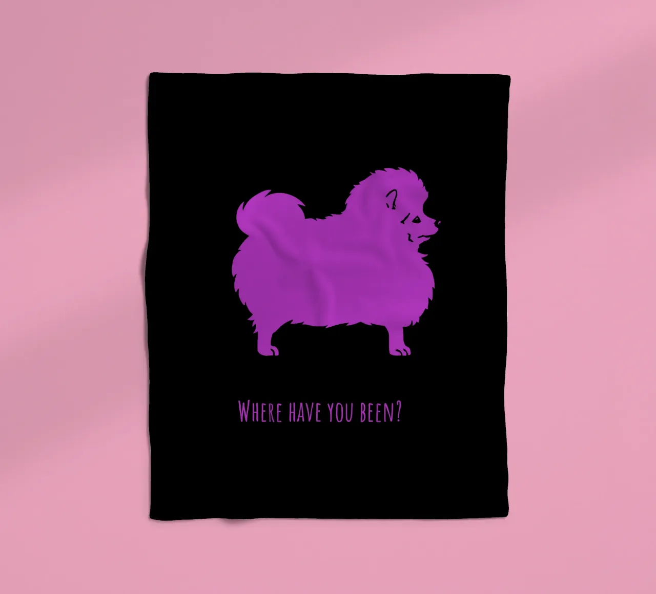 Kleine keeshond fleecedeken van Pop dogs